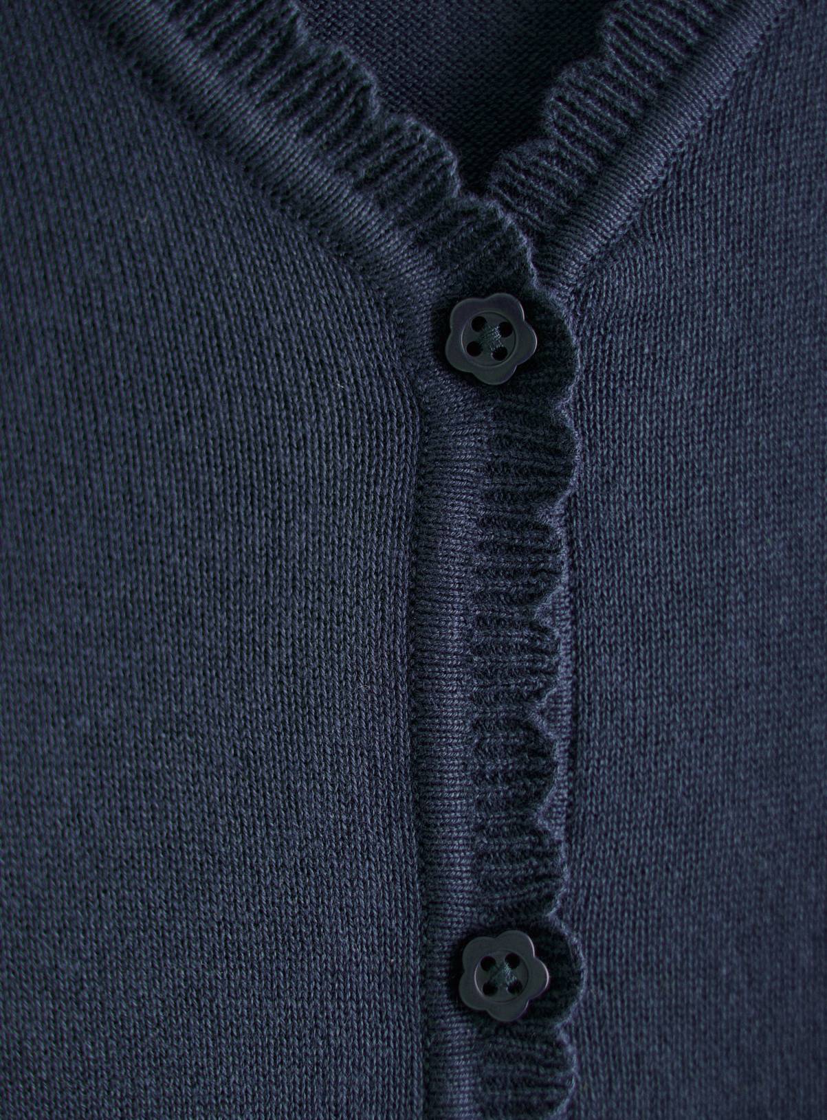 Dark Navy Pointelle Knit Cardigan 5 years - Image 3