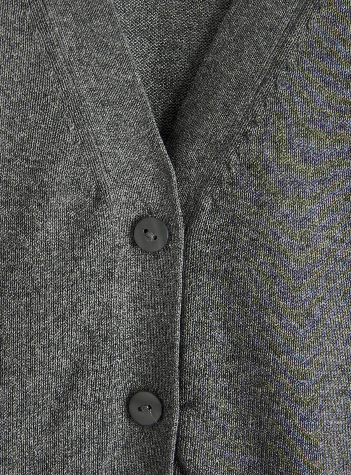 Grey V-Neck Cardigan 13 years - Image 4