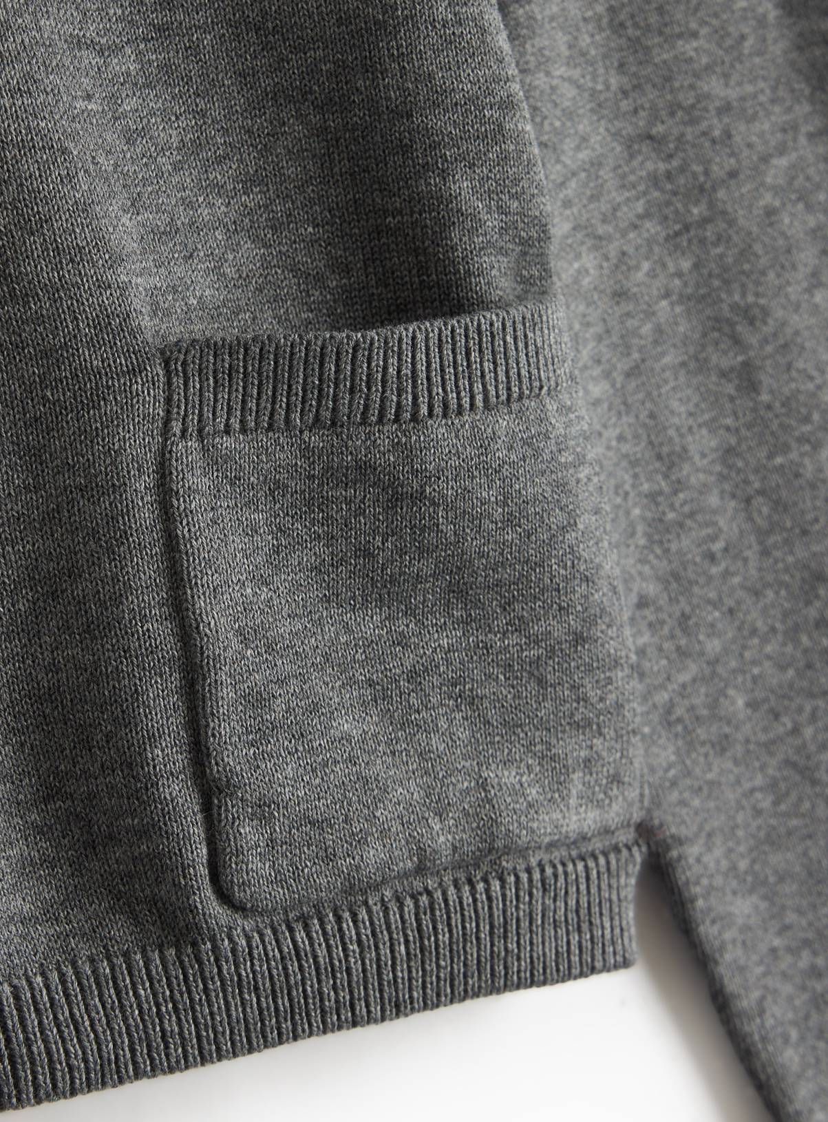 Grey V-Neck Cardigan 13 years - Image 6
