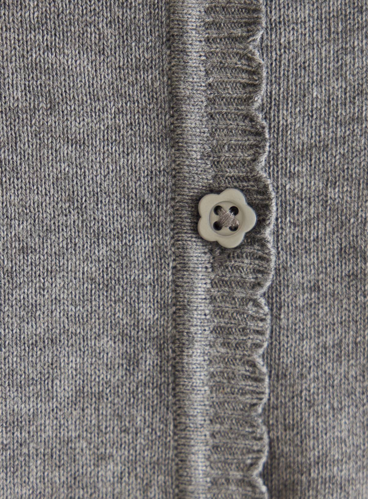 Grey Knitted Cotton V Neck Cardigan 2 Pack 9 years - Image 4