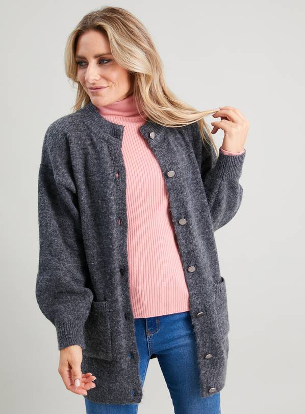 Buy Charcoal Grey Longline Coatigan 22 Jumpers Argos