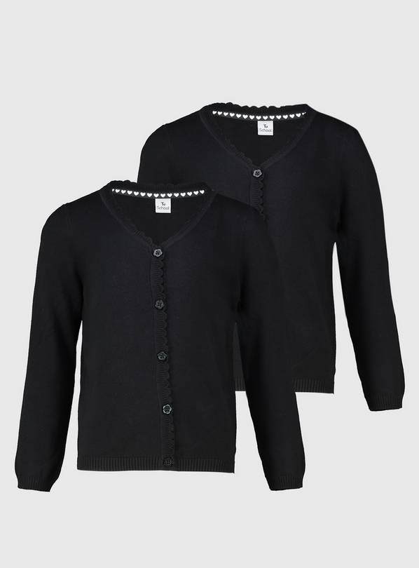 Black V-Neck Cardigan 2 Pack - 10 years