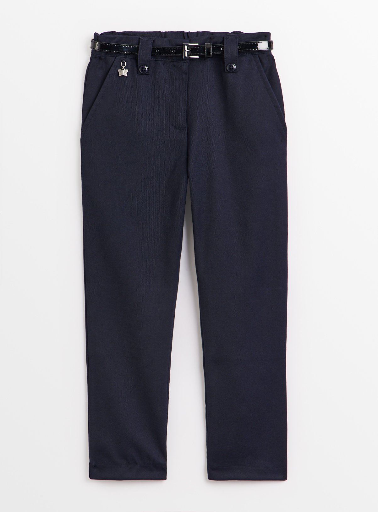 Navy Navy Belted Woven Trousers (3 Years) - Tu by Sainsbury's