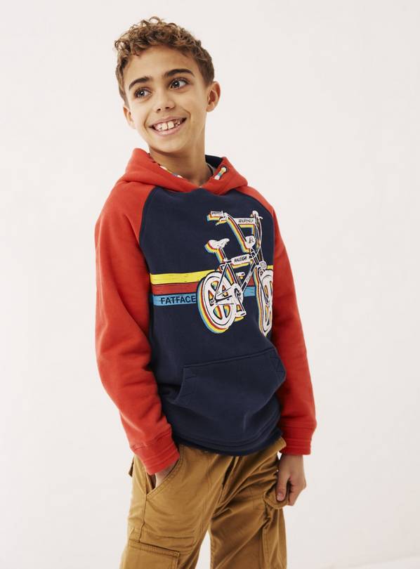 Buy FATFACE Raleigh Navy Popover Hoodie 1112 years Jumpers and