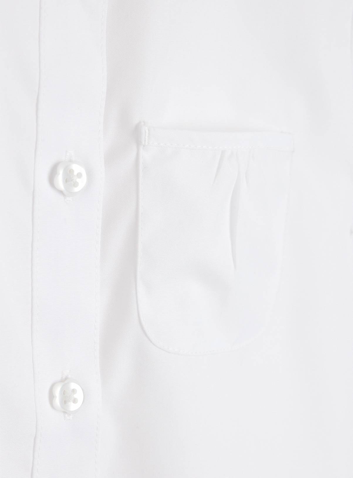 White Poly Cotton Embroidered Collar Blouses 2 Pack 3 years - Image 5