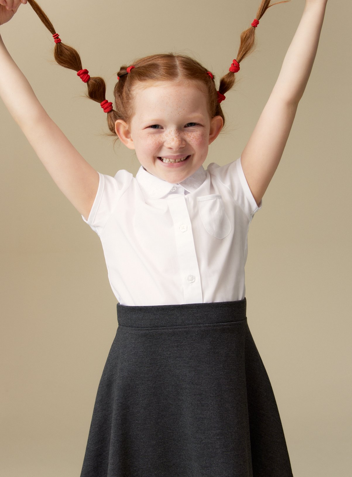 White Poly Cotton Embroidered Collar Blouses 2 Pack 3 years - Image 6 thumbnail