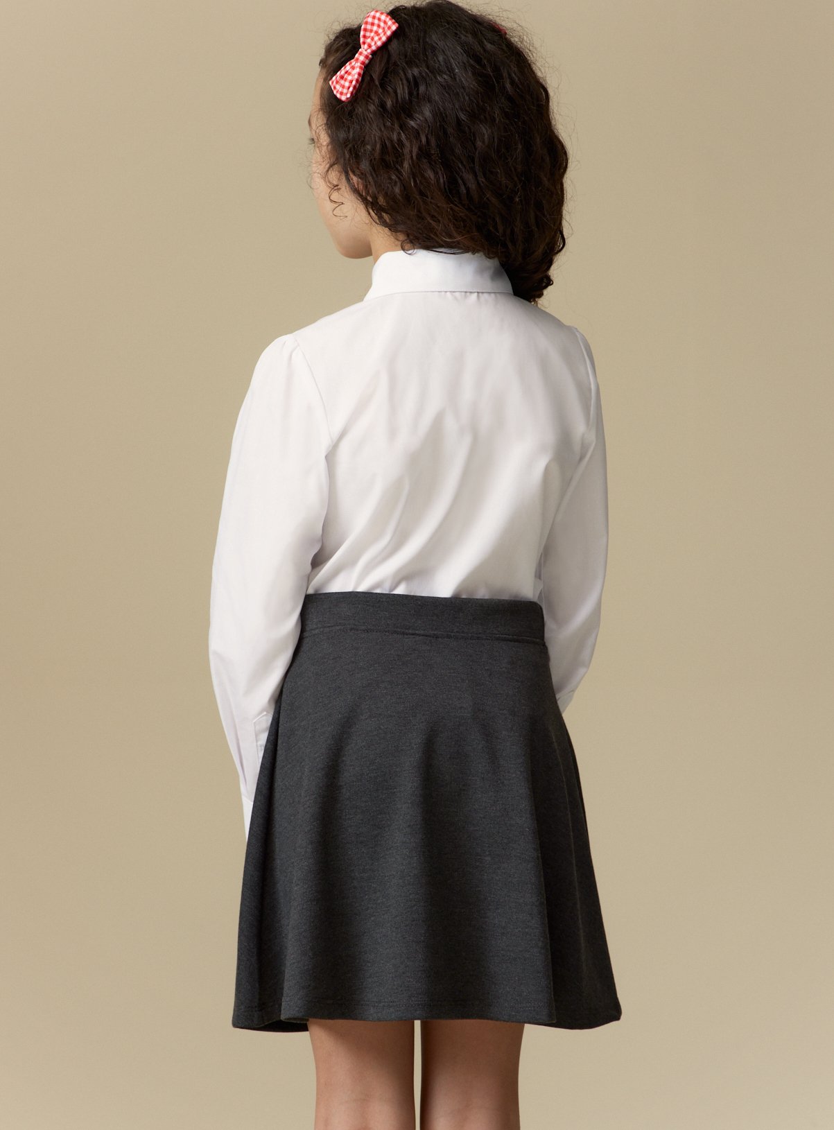 White Peter Pan Collar Long Sleeve Blouses 2 Pack 12 years - Image 6 thumbnail