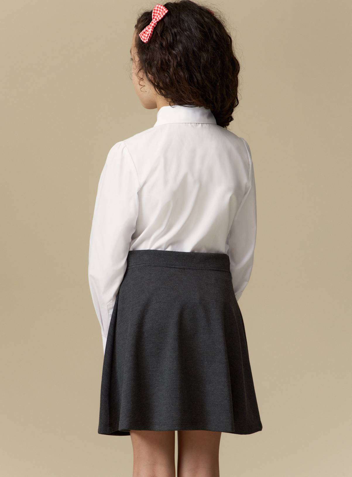 White Peter Pan Collar Long Sleeve Blouses 2 Pack 12 years - Image 6
