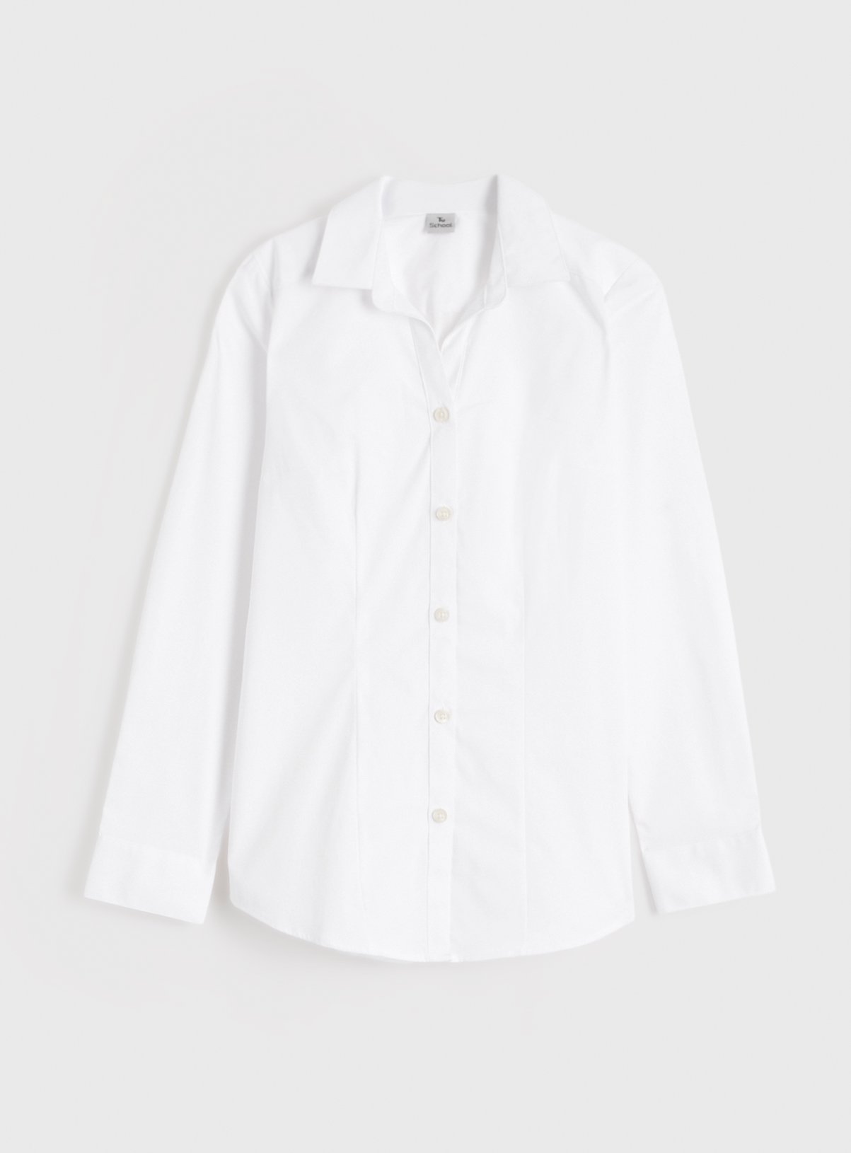 White Long Sleeve Blouse with Stretch 15 years - Image 2 thumbnail