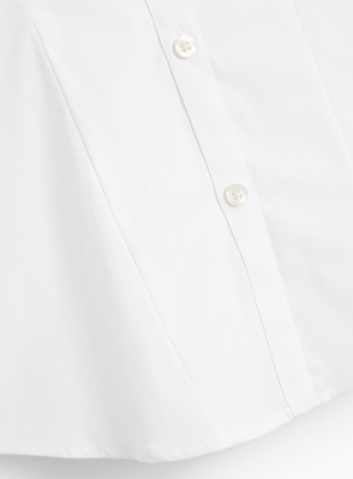 White Long Sleeve Blouse with Stretch 15 years - Image 4 thumbnail