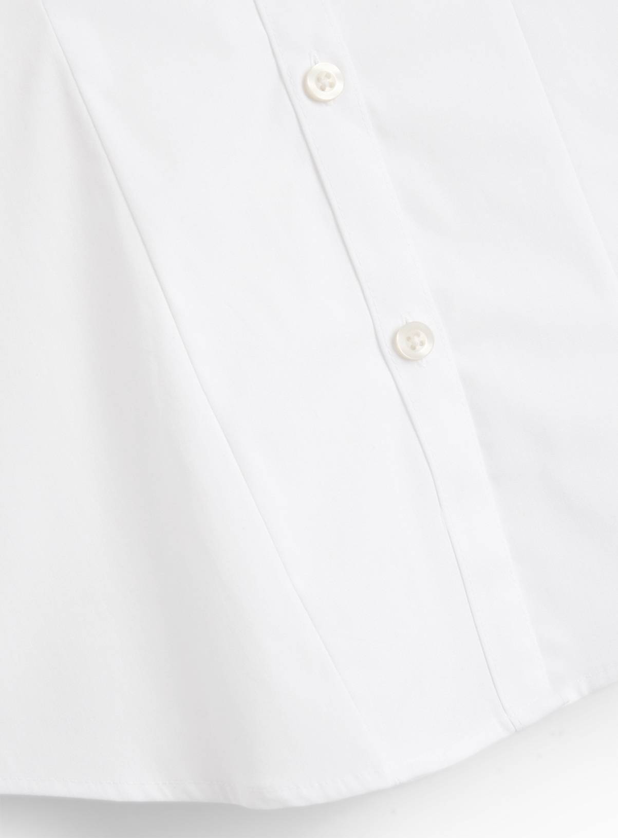 White Long Sleeve Blouse with Stretch 15 years - Image 4