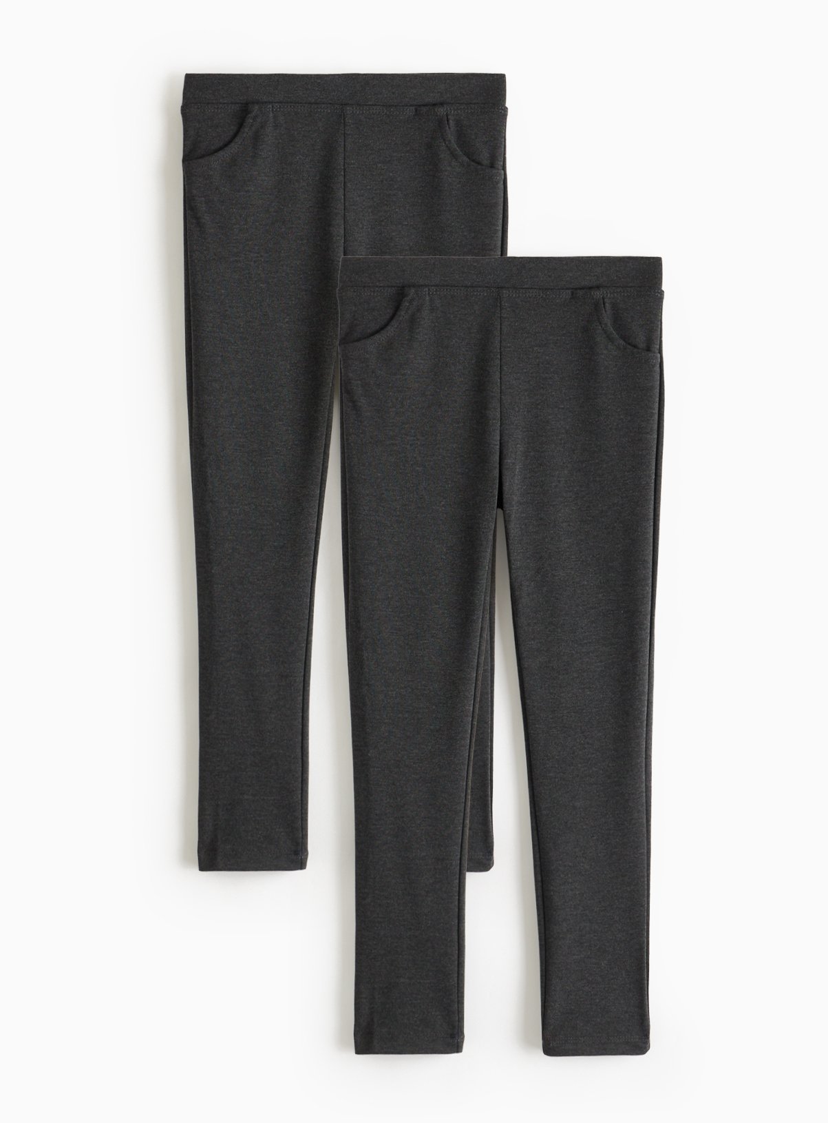 Grey Jersey Skinny Trousers 2 Pack 4 years - Image 2 thumbnail