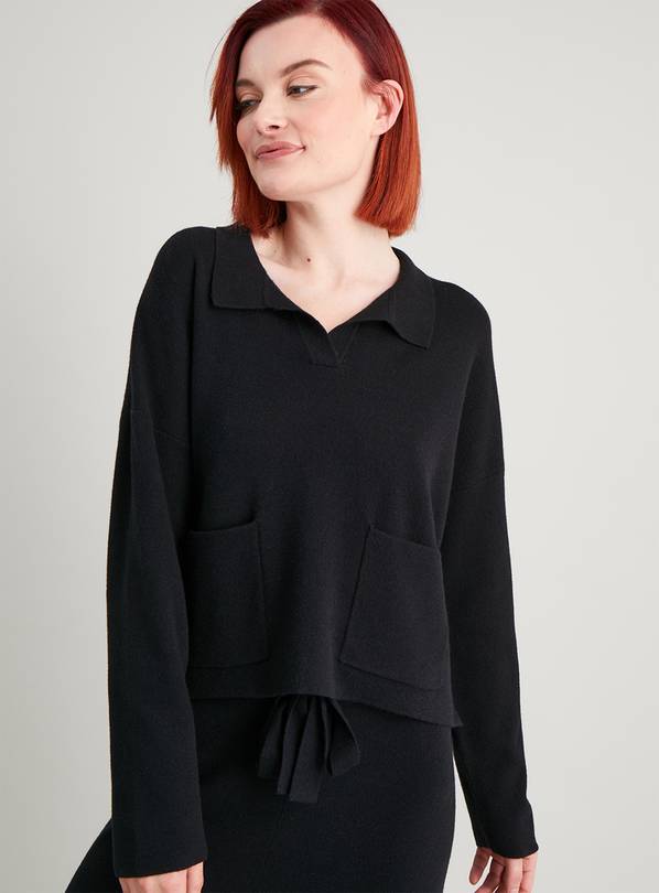 Buy Black Slouchy Collar Coord Jumper 8 Jumpers Argos
