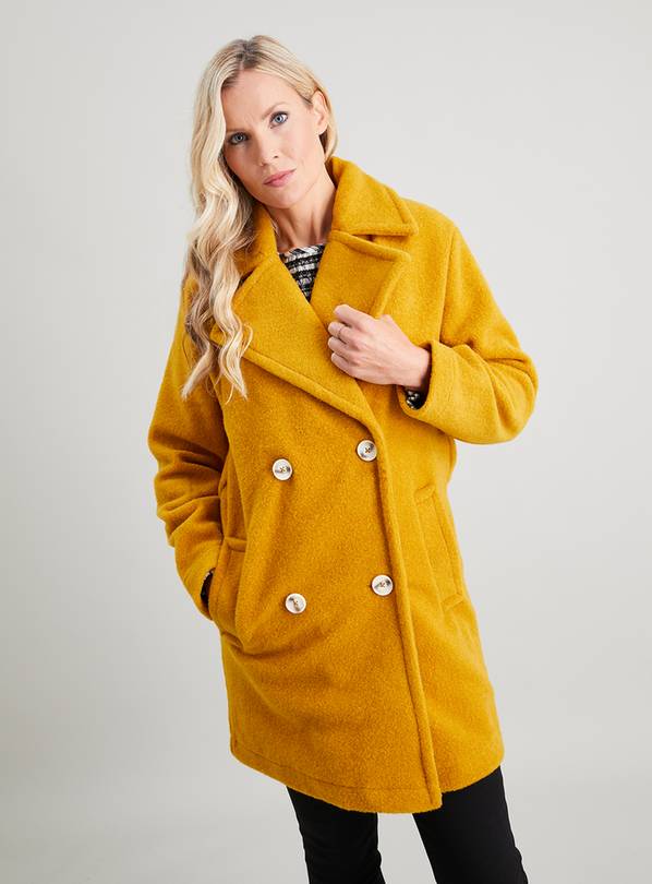 Buy Mustard Oversized Coat S Coats Argos