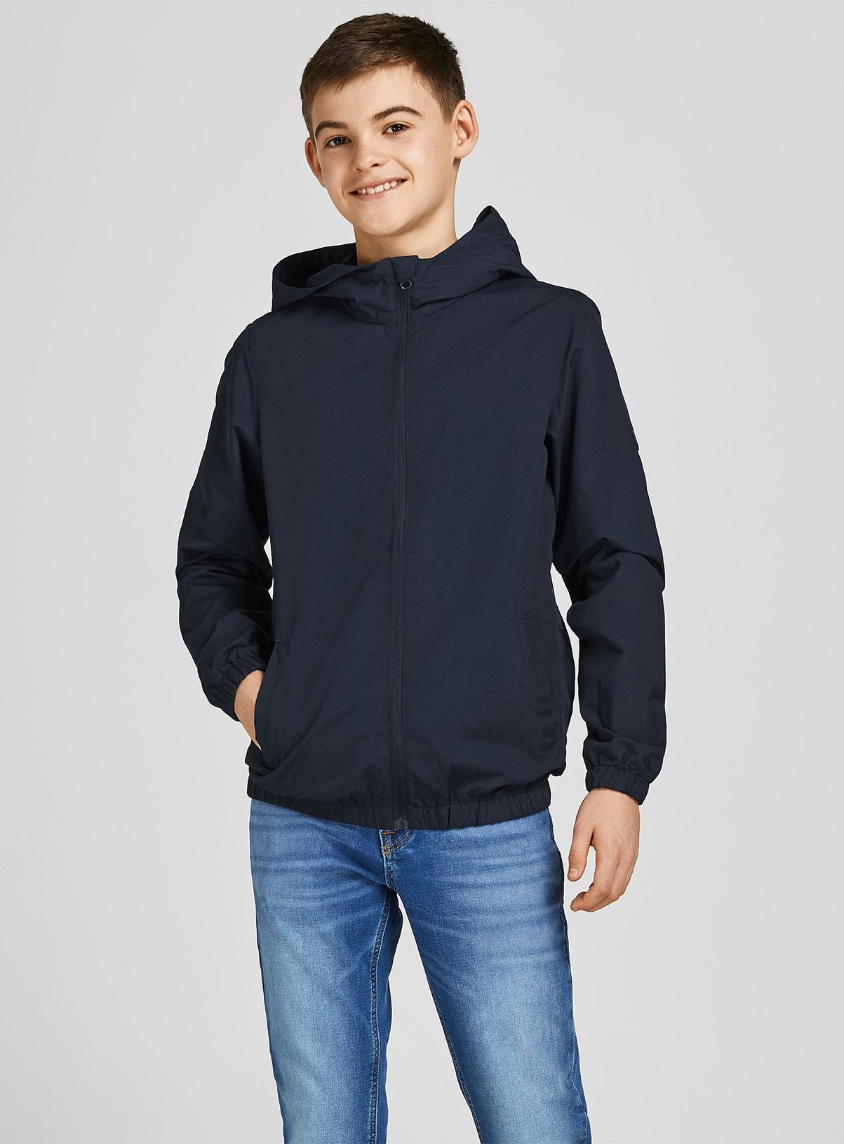 navy twill jacket