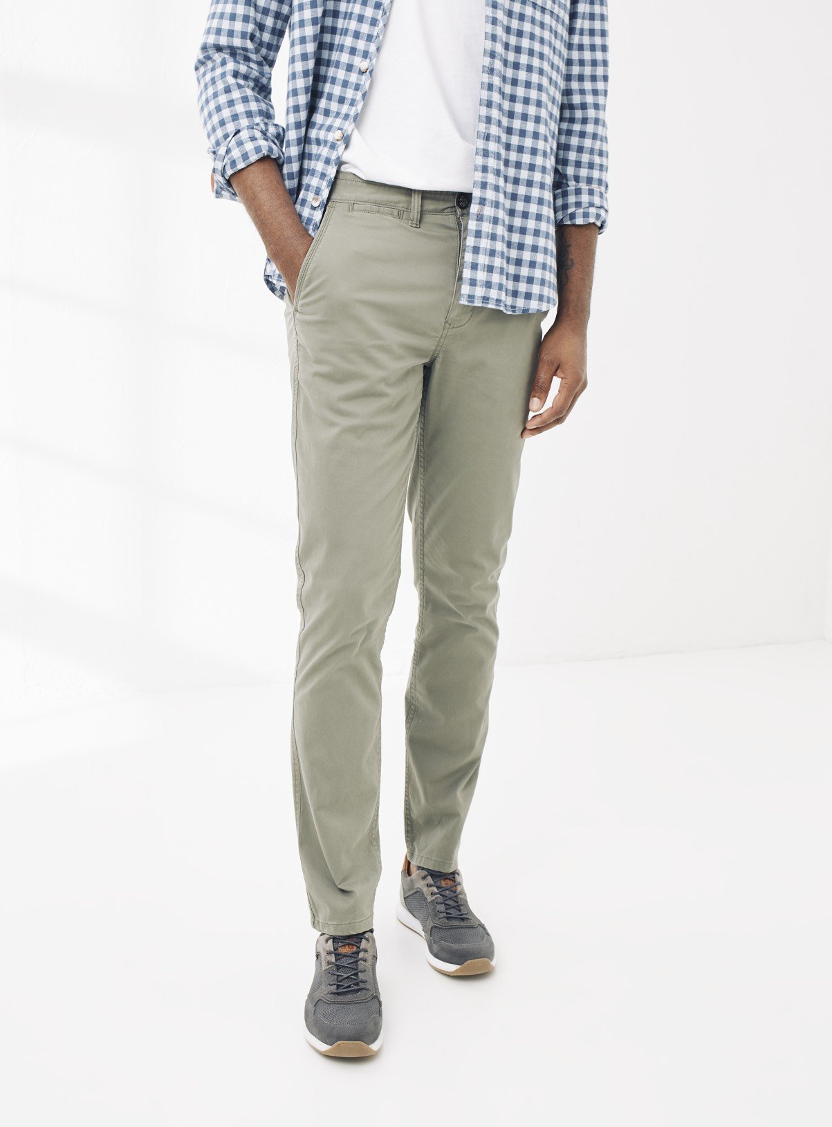 sage green chinos