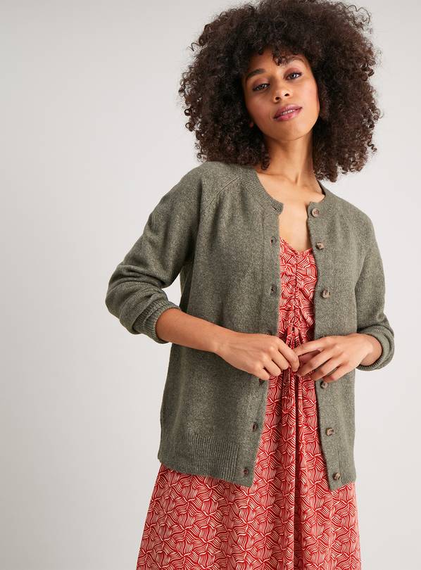 Buy Sage Green Crew Neck Cardigan 20 Cardigans Argos