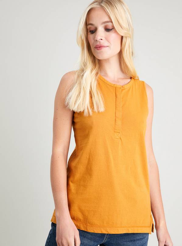 Buy Ochre Relaxed Henley Vest 22 Tshirts Argos