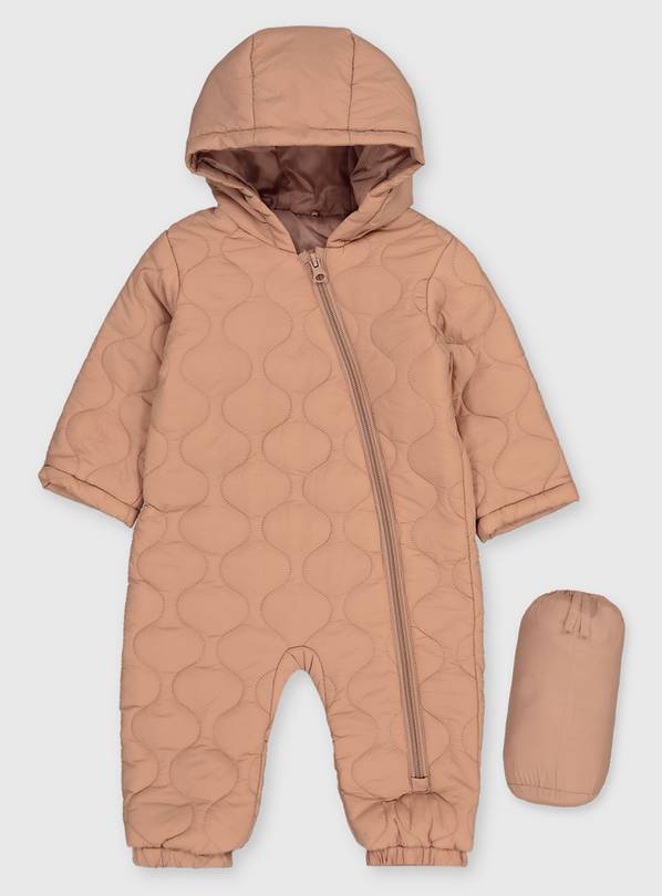 Buy Pink Quilted Lightweight Snowsuit 1218 months Coats and jackets Argos