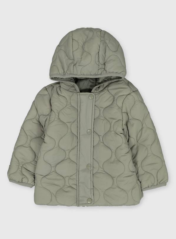 Buy Sage Green Quilted Jacket 912 months Coats and jackets Argos