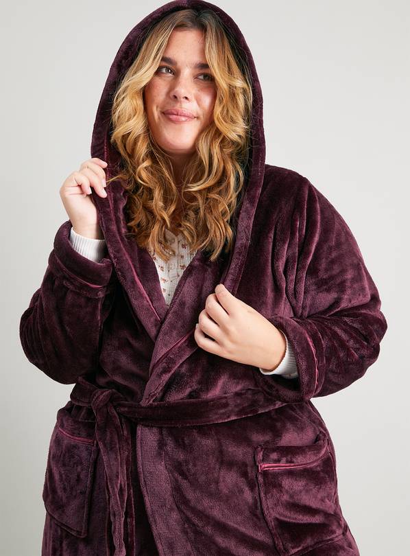Buy Maroon Fleece Dressing Gown M Dressing gowns Argos