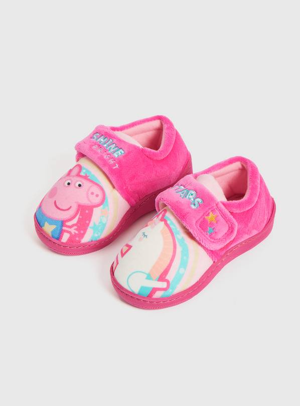 Peppa Pig Pink Slippers - 10-11 Infant