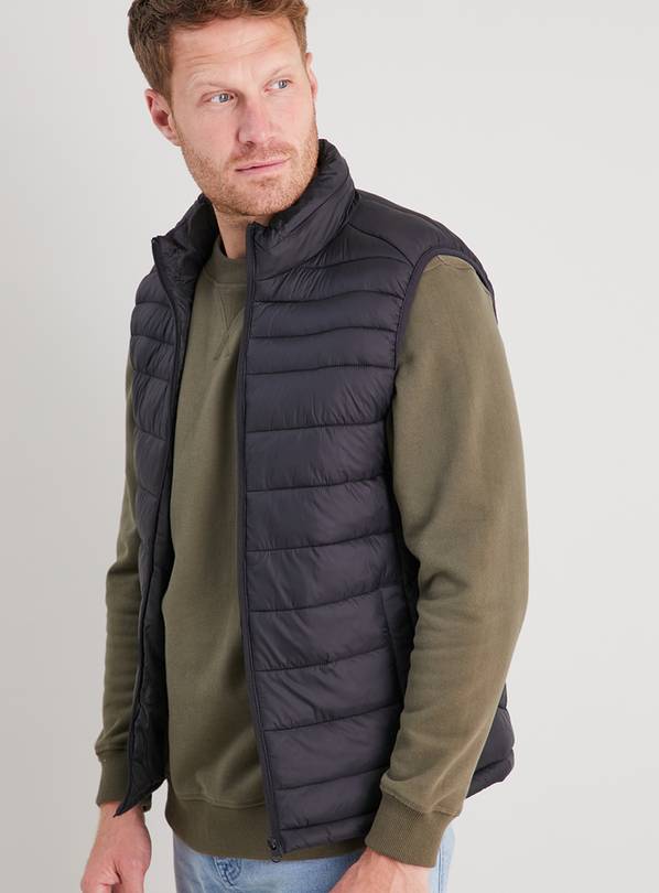 Buy Black Shower Resistant Padded Gilet - XXXL | Coats and jackets | Argos