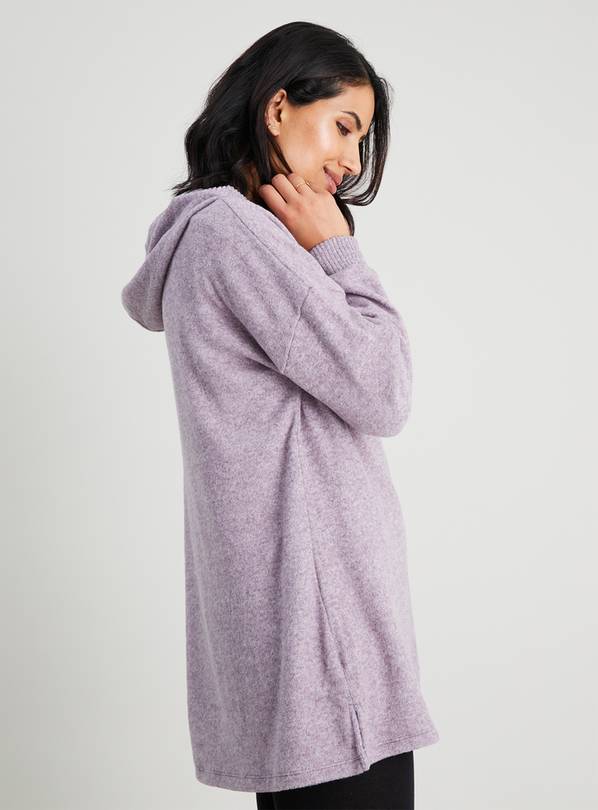 Buy Lilac Longline Soft Touch Hoodie 26 Hoodies and sweatshirts Argos