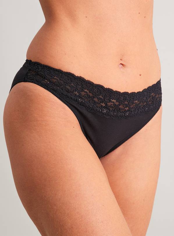 Buy Mono Comfort Lace High Leg Knickers 5 Pack 24, Knickers