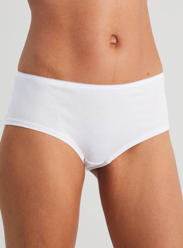 Buy White Full Knickers 5 Pack 8, Knickers