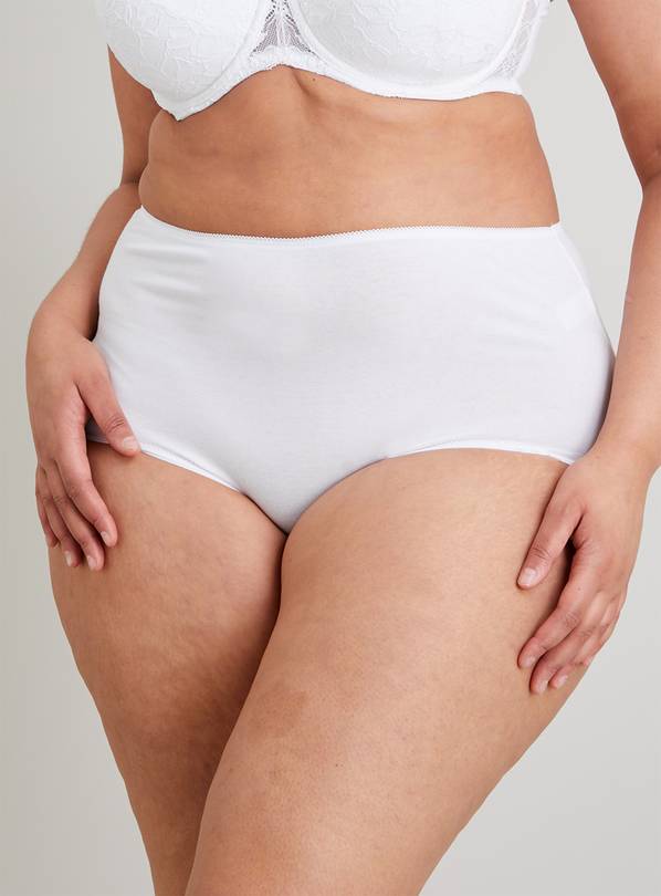 Buy White Full Knickers 5 Pack 8, Knickers