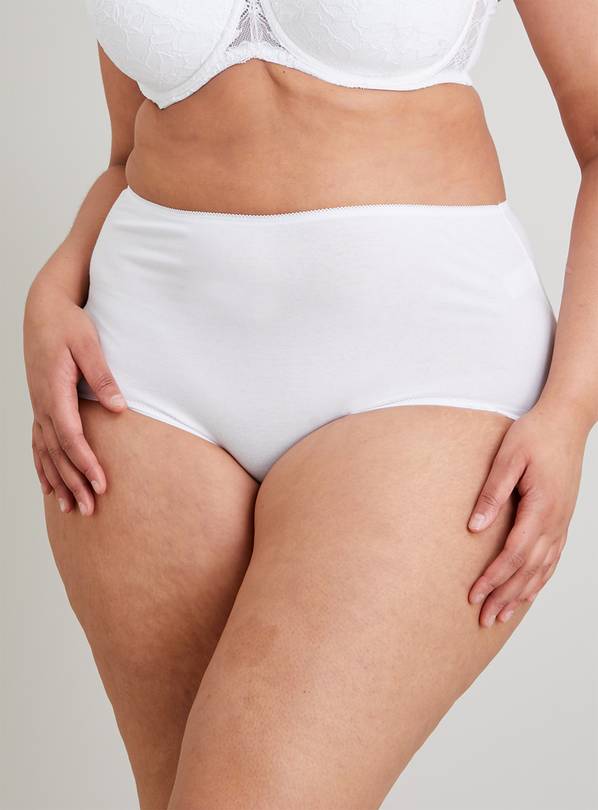 Buy White Full Knickers 5 Pack 10, Knickers