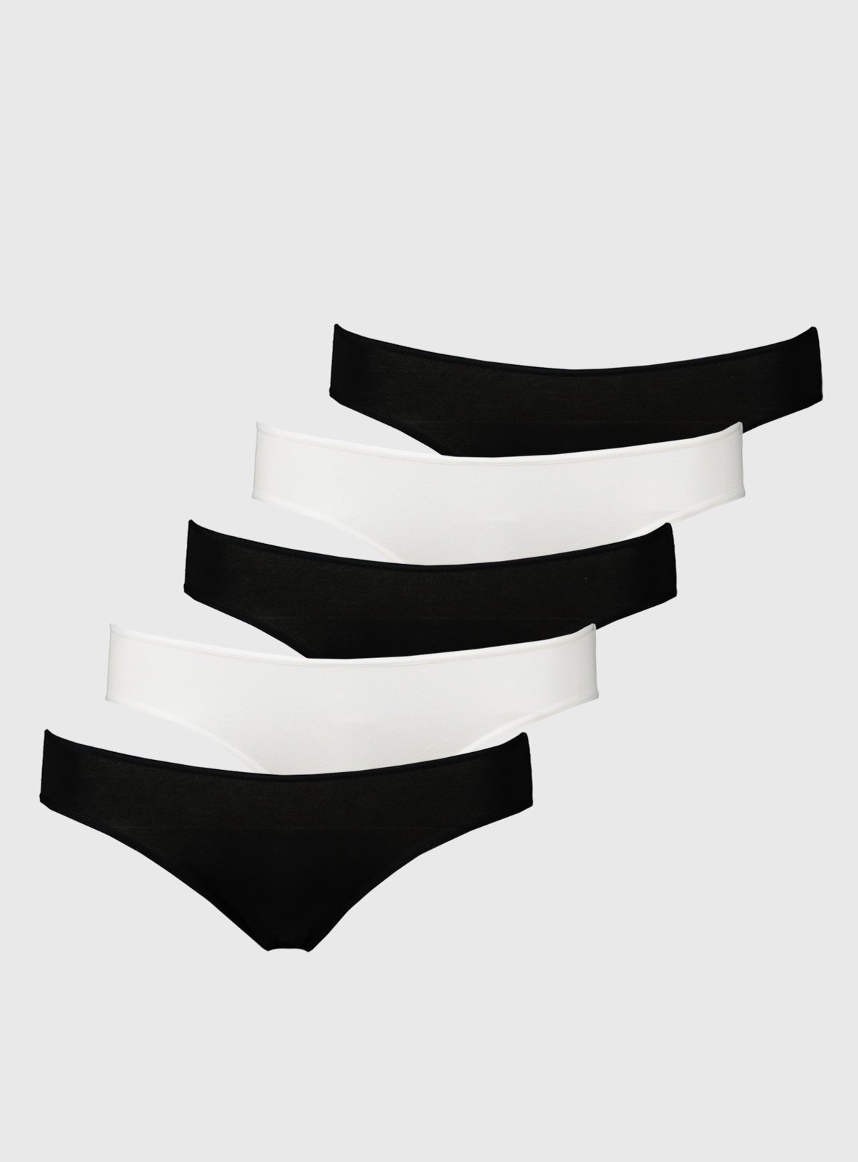 Black MATERNITY Under Bump Low Rise Knickers 5 Pack