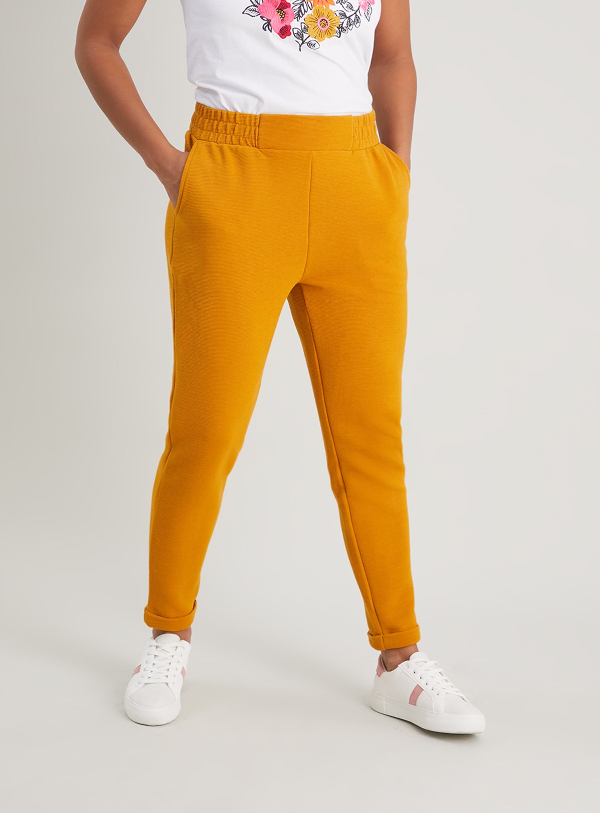 mustard joggers womens