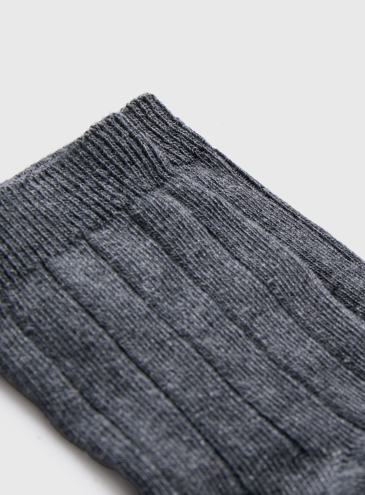 Grey Ribbed Socks 5 Pack 4-6.5 - Image 2 thumbnail