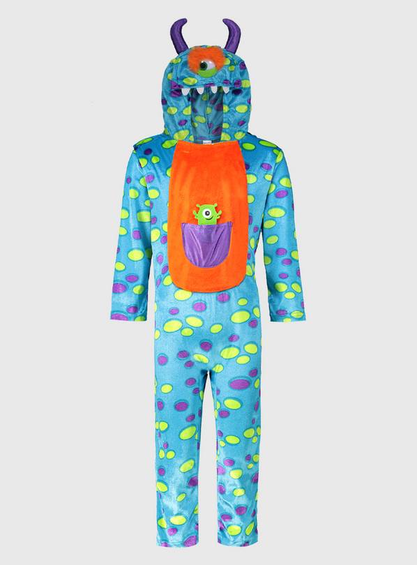 Buy Halloween Blue & Orange Monster Costume 23 years Kids fancy