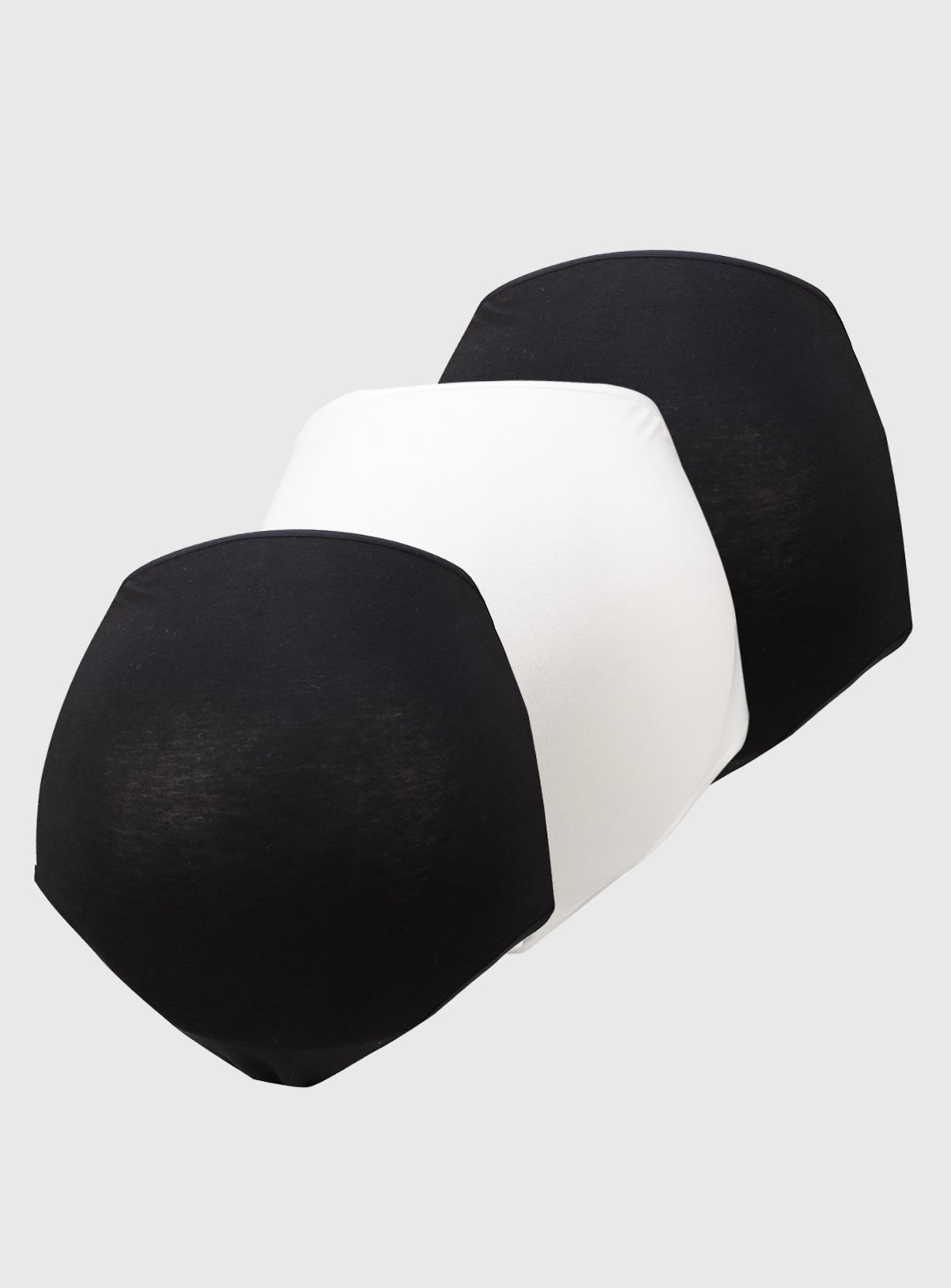 Black and White Cotton Modal® Maternity Full Knickers 3 Pack XXL - Image 2 thumbnail