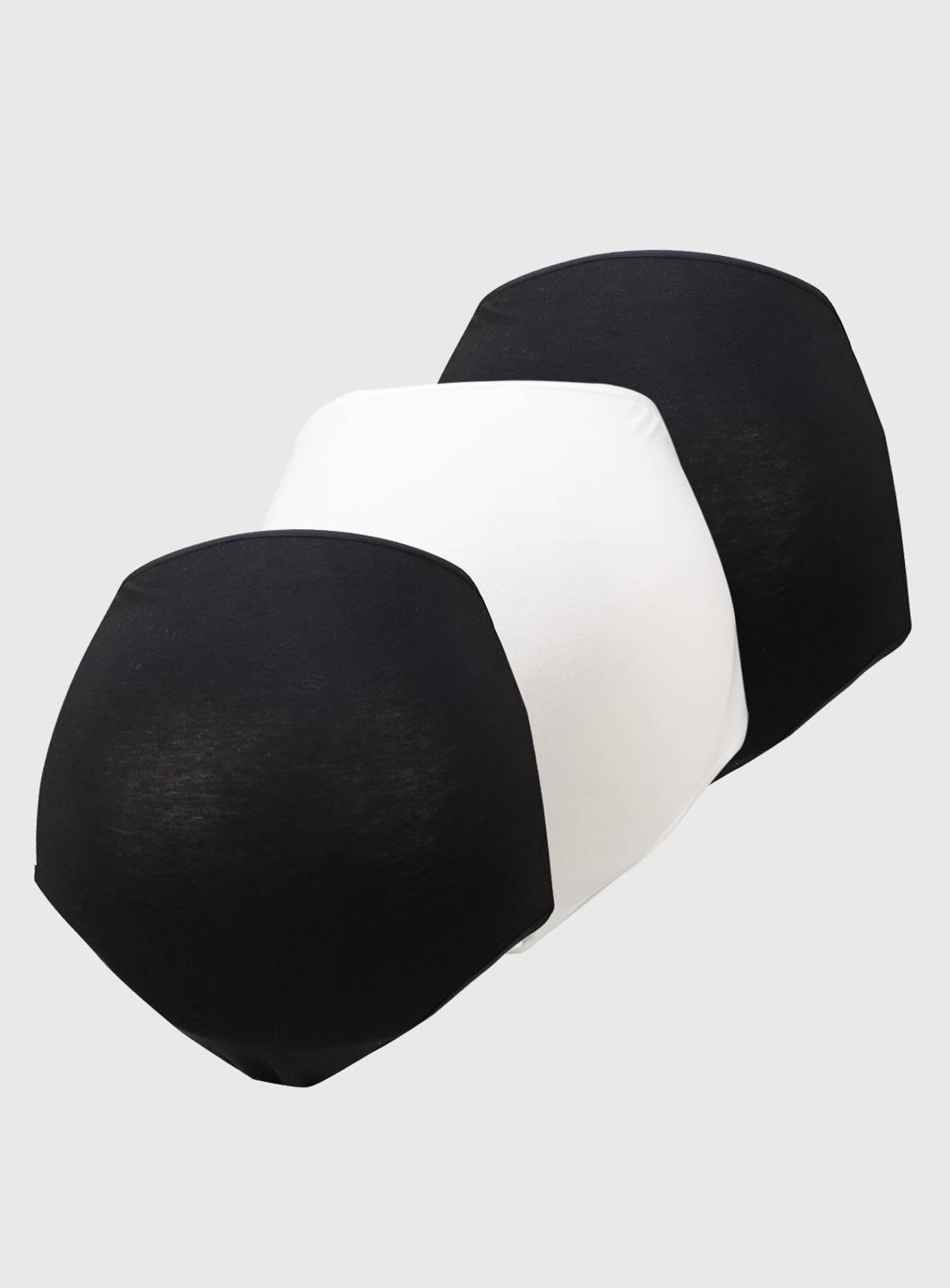 Black and White Cotton Modal® Maternity Full Knickers 3 Pack XXL - Image 2