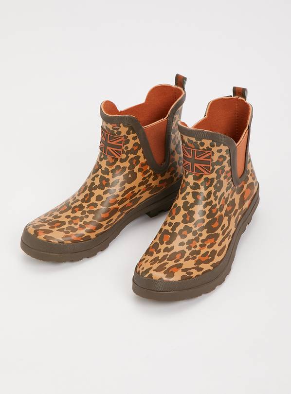 Buy Leopard Print Chelsea Boot Wellies - 4 | Boots | Argos