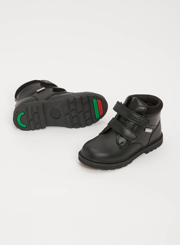 Buy ToeZone® Black Twin Strap Boots 13 Infant Boys school shoes Argos