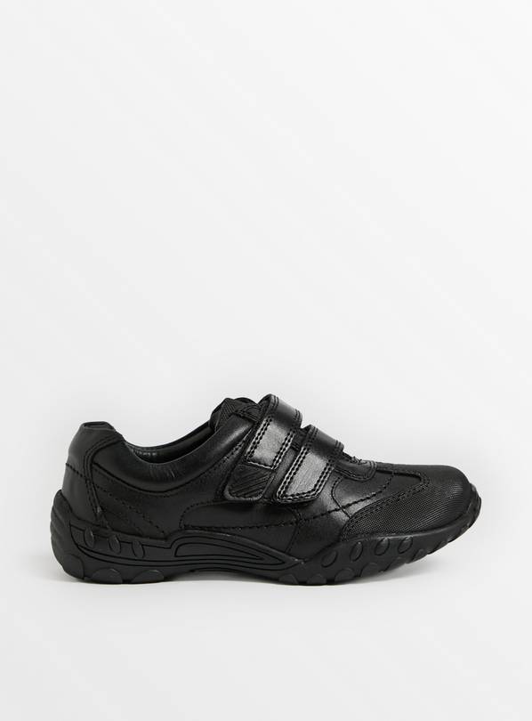 Buy Black Leather Twin Strap Shoes 9.5 Infant | Shoes | Argos