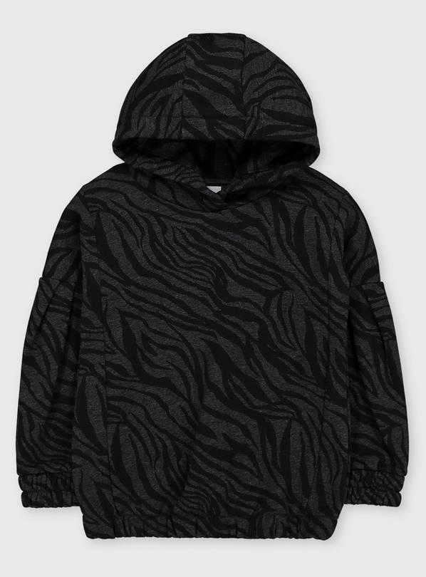 Buy Charcoal Zebra Hoodie 4 years Jumpers and cardigans Argos