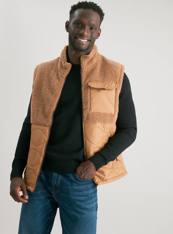 Buy Brown Onion Quilt Gilet S Coats and jackets Argos