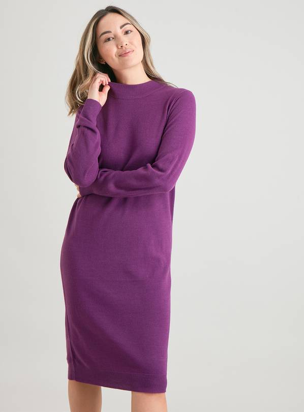 Purple cheap jumper dress