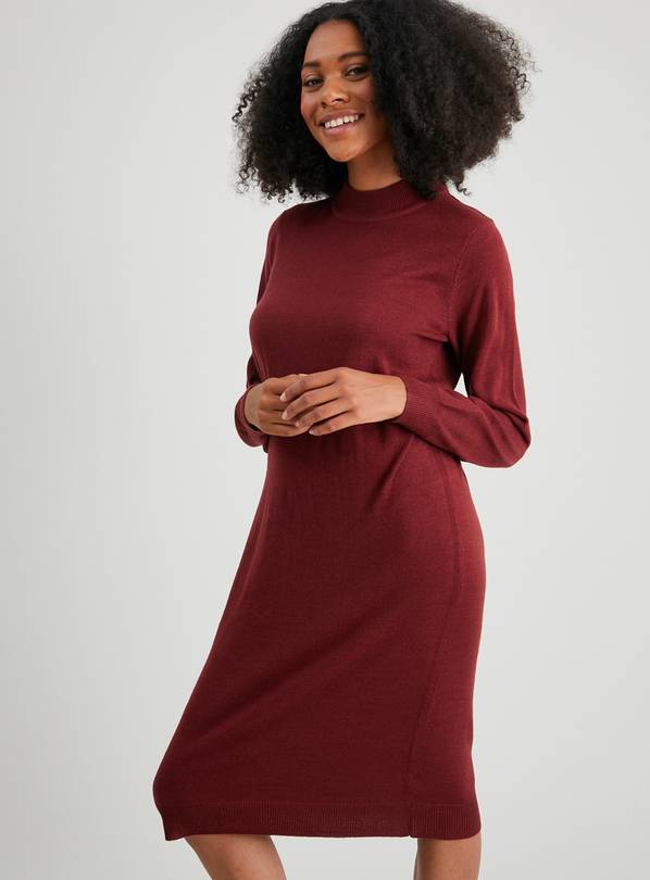 Burgundy on sale jumper dress