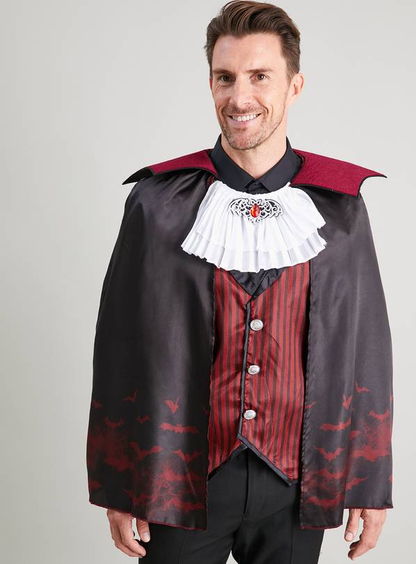 Buy Halloween Black & Red Vampire Costume XS Adults fancy dress