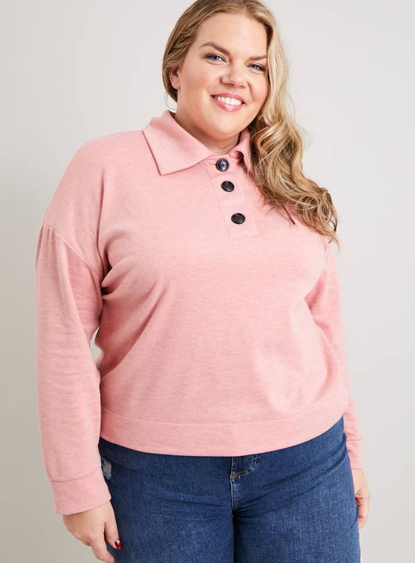 Buy Pink Soft Touch Button Placket Top 24 Tshirts Argos
