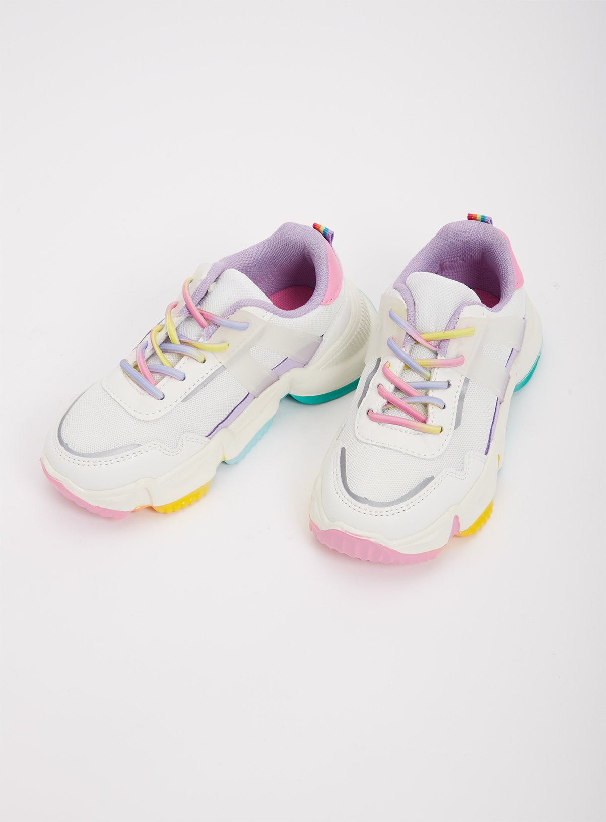 chunky pastel trainers