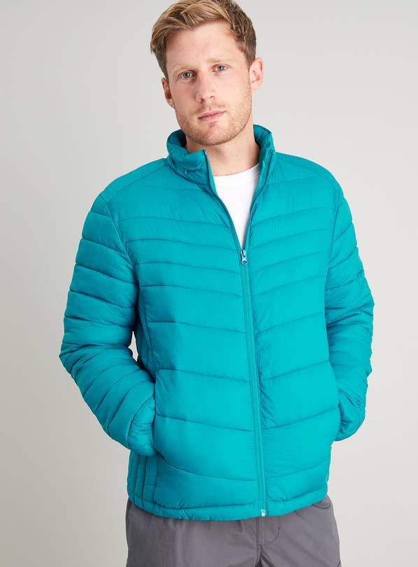 Buy Teal Shower Resistant Padded Jacket M Coats and jackets Argos