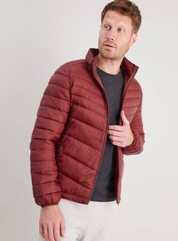 Buy Dark Red Shower Resistant Padded Jacket XL Coats and jackets